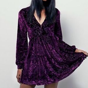 Purple Velvet Dress 